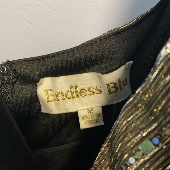 Endless Blu cocktail party sequin dress - Picture 6 of 7